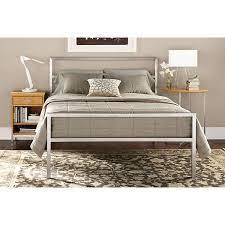 Parsons Bed In Stainless Steel Modern Bedroom Furniture Room Board Modern Bedroom Furniture Wall Decor Living Room Modern Furniture