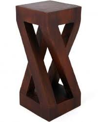 0063 Classic Side Table Dark Mahogany Side Table Wood Table Stool Wood Stool