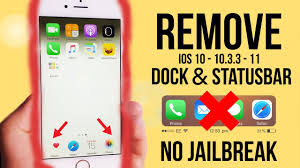 You also need to make sure that your. Remove Dock Status Bar Iphone Ios 10 10 3 3 11 No Jailbreak Youtube