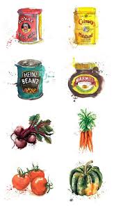 Georgina Luck Alison Owen Design Food Artists Food Art Watercolor Food