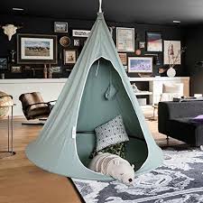 Amazon Com Panda Pod Hanging Hammock Chair Tent Pod For Indoor And Outdoor Use Single Use Rope An Hanging Hammock Chair Kids Hammock Chair Tent Kids Room