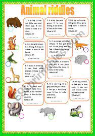 Our site is updated weekly with fresh riddles. Animal Riddles Esl Worksheet By Kosamysh