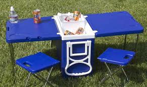 75 Of The Coolest Camping Gadgets Unique Products For Campers Picnic Table Cooler Picnic Table Cool Tables