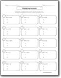 You can find the product of a decimal number and … Decimal Multiplication Worksheets