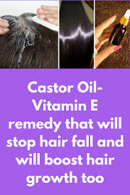 How to use vitamin e oil. Castor Oil Vitamin E Remedy That Will Stop Hair Fall And Will Boost Hair Growth Too Today I Wil How To Grow Natural Hair Oil For Hair Loss Growing Healthy Hair