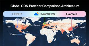 海外高防CDN推荐对比：CDN07、Cloudflare、Akamai 实测评测报告