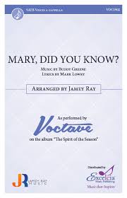 The dead will live again. Mary Did You Know Excelcia Music Publishing