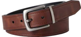 Fossil Men Casual Brown Genuine Leather Belt Brown Price