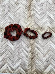 Scrunchies Cvs Red And Black Plaid Buffalo Plaid Fabric Black And Red