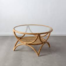 Table Basse Ronde Rotin Verre Asila Univers Du Salon Élément central de votre salon, la table basse réunira famille et amis pour de beaux moments de convivialité. eur