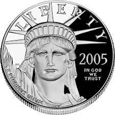 Most common are platinum coins that contain 1 troy ounce of the precious metal, such as the american platinum eagle. Platinum Coin Wikipedia