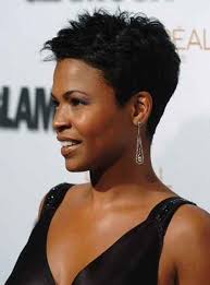 Black Actress With Short Hair Pin On Hair
