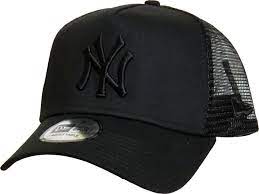 Ny Yankees New Era All Black Clean Trucker Cap Trucker Cap New Era Cap