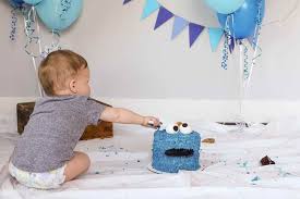 Cookie monster and chef gonger are off to visit a farm to learn where eggs come from! Cookie Monster Birthday Cake Easy Smash Cake Beyond Frosting