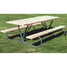 Maybe you would like to learn more about one of these? 6 Ft Bg Style Rectangular Wooden Picnic Table With Steel Frame Picnic Furniture