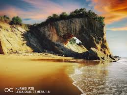 Runtuh di pantai tusan | drone shot. Facebook