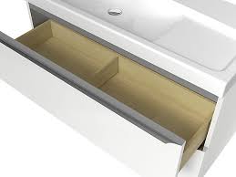 Scopri ricette, idee per la casa, consigli di stile e altre idee da provare. Goodhome Imandra Gloss White Wall Mounted Vanity Basin Cabinet W 1000mm H 600mm Diy At B Q