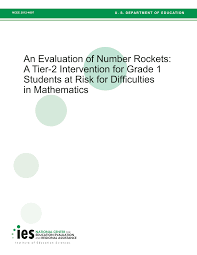 pdf an evaluation of number rockets a tier 2 intervention