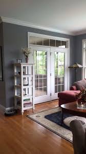 African Gray Sherwin Williams Sun Room Living Room Dining Room Red Couch Gray Walls Living Room Remodel Living Room Grey Comfortable Living Rooms