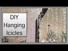 — hanging glitter and tinsel decorations for a classic. Christmas Decorations Hanging Icicles From The Ceiling Youtube