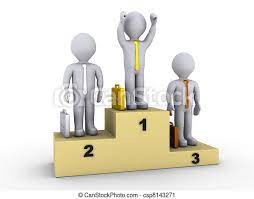 800 metre olympic gold, silver and bronze medal winners on the winners rostrum at the 1948 london olympics at wembley stadium. Businessmen On Winners Podium 3d Businessmen On Winners Podium And The First One Is Celebrating Canstock