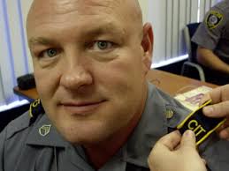 Sgt. Todd Deaton gets his CIT badge