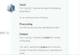 Sorting into alphabetic order can be accomplished with both the bubble and exchange processes. Solved Instructions You Are Going To Write A Sortit Met Chegg Com