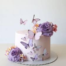 Flower And Butterfly Cake Decorations Putonapron Butterfly Birthday Cakes Birthday Cake With Flowers Cute Birthday Cakes