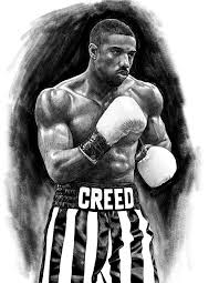 Adonis Creed Pencil Base Drawing By Kreg Franco On Bechance Michael B Jordan Creed Movie Michael Jordan Tattoo Michael B Jordan