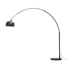 In ours, an elegant, steel rod arcs dramatically from a marble base, finishing in a simple, round shade. Cast Floor Lamp Black Or Brass Floor Lamp Eq3 Canada