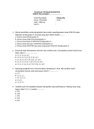 Soal di bawah ini berdasarkan standar kompetensi. Uts Matematika Kelas Xi Semester 2