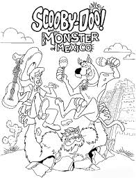 Scooby doo coloring book pdf pictures to print pages mystery machine adult alien invasion activity halo easter dinosaurs. Scooby Doo Coloring Pages Mystery Machine Costume