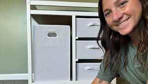 Amazon.com : Badger Basket Modern Baby Changing Table with Laundry Hamper,  3 Storage Drawers and Pad, Diaper Change Station