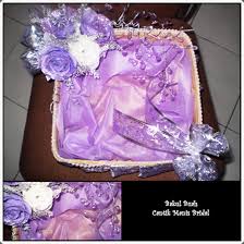 Cara membuat hantaran dari sprei menjadi ranjang pengantin. Hantaran Putih Purple Cantik Manis Bridal Bouquet