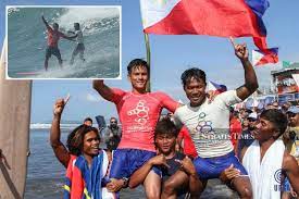 Kirimkan ini lewat email blogthis! Filipino Surfer Who Rescued Opponent Wins Sea Games Gold