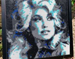 Dolly Portrait in Perler 18”x18”