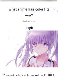 My Anime Hair Color Anime Amino