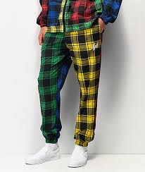 Dgk Plaid Mismatch Pajama Pants