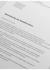 Schließlich soll eine neue stelle mit. Bewerbung Als Hotelfachmann Hotelfachfrau Lebenslaufmuster De