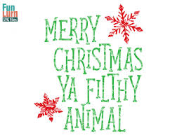 Download Merry Christmas Ya Filthy Animal Ladies Womens T Shirt Funny Xmas Jumper Design Tops Shirts PSD Mockup Templates