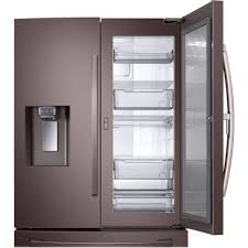 Maybe you would like to learn more about one of these? Samsung 27 8 Cu Ft French Door Fingerprint Resistant Refrigerator With Food Showcase Tuscan Stainless Steel Rf28r6301dt Best Buy