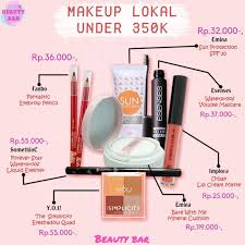 Makeup Lokal All Products Under 350 K 1 Fanbo Eyebrow Pencil Price Idr 36 000 2 Emina Bare With Me Cushion Sale Idr Cilt Bakimi Makyaj Fikirleri