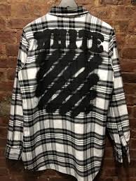Black And Gold Flannel Shirt Off White Graffiti Flannel Shirt Black White Pre Owned Off White Flannel Flannel Shirt Black Shirt