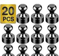 Amazon.com: Unlorspy 20Pcs Silver Refrigerator Magnets,0.47 ...