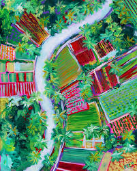 A River Runs Through Abstract Landscape By Eve Izzett Paintings For Sale Bluethumb Online Art Gallery A Abstract Landscape Surrealism Painting Abstract