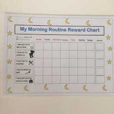 Morning Routine Rewards Chart Free Shipping Daily Routine Sen Home Learning Teaching Resource Reusable Reward Charts Early Years Ks1