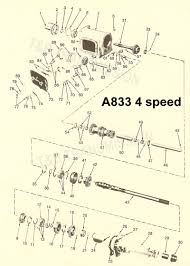 A833 4 Speed Transmission Parts Gears