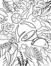 Click the pusheen taco coloring pages to view printable version or color it online (compatible with ipad and android tablets). Taco Bell Coloring Pages You Didn T Know You Needed