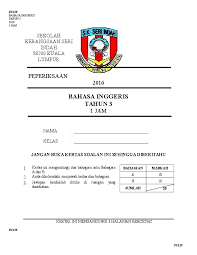 Kompilasi soalan percubaan spm 2016. Doc Bahasa Inggeris Tahun 3 Shubashini Arumugam Academia Edu