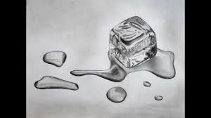 Drawing An Ice Cube Youtube Cool Pencil Drawings Ice Cube Drawing Pencil Sketch Images